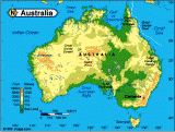 Cartina geografica dell'Australia